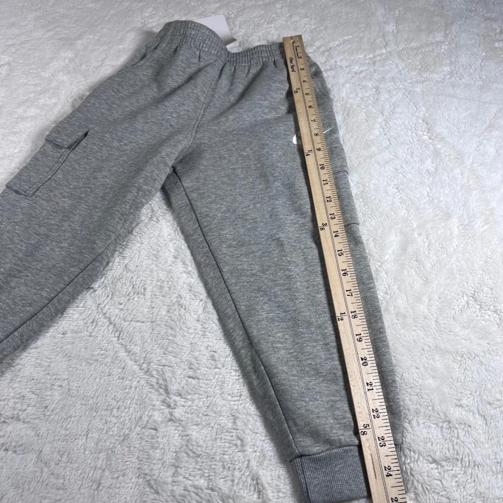 Nike Child Size 6 DK Grey Heather Cargo‎ Jogger Sweatpants 86L092-042 NWT